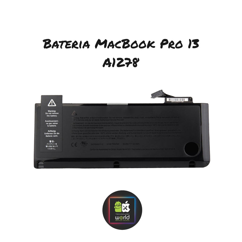 Bateria macbook pro 13" A1278 A1322