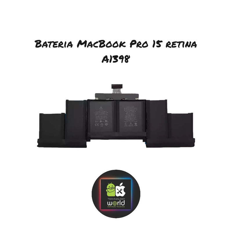 Bateria macbook pro A1398 A1618