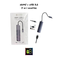 Adaptador HDMI + USB 3.0 5 IN 1 ADAPTER 1083