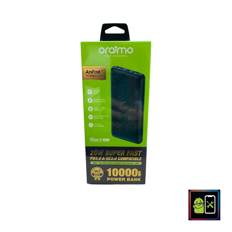 Power Bank 10000 mAh 20w - Oraimo