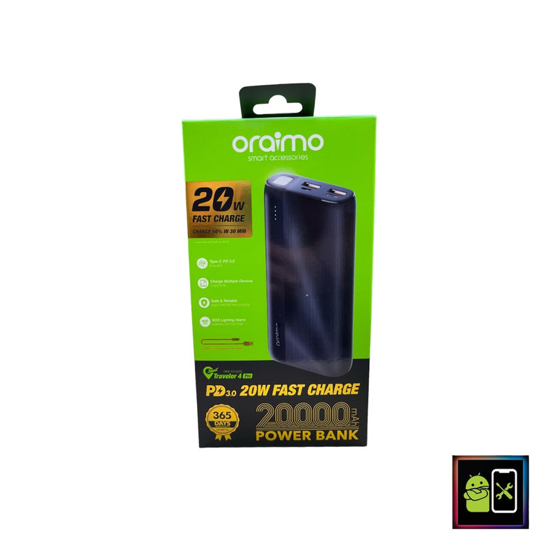 Power Bank 20000 mAh 20w - Oraimo