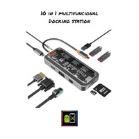 Adaptador 10 in 1 MULTIFUNCTIONAL DOCKING STATION 16013