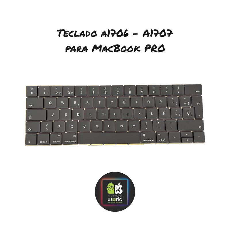 Teclado A1706 - A1707 - Macbook Pro