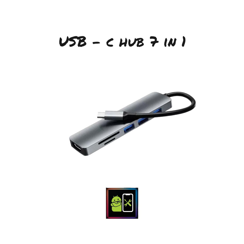 Adaptador USB - C HUB 7 IN 1